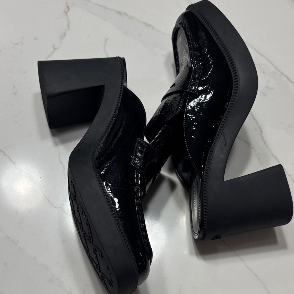 Michael Kors Black Patent Leather Mules - Picture 12 of 16